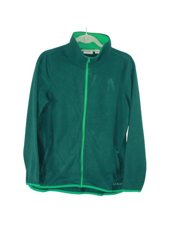 L.L. Bean Sweaters - LL Bean Lightweight Soft Cozy Feather Fleece Full Zipper Green Size M